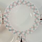 Set of porcelain soup plates