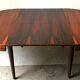 Round extendable table in rosewood 1960s