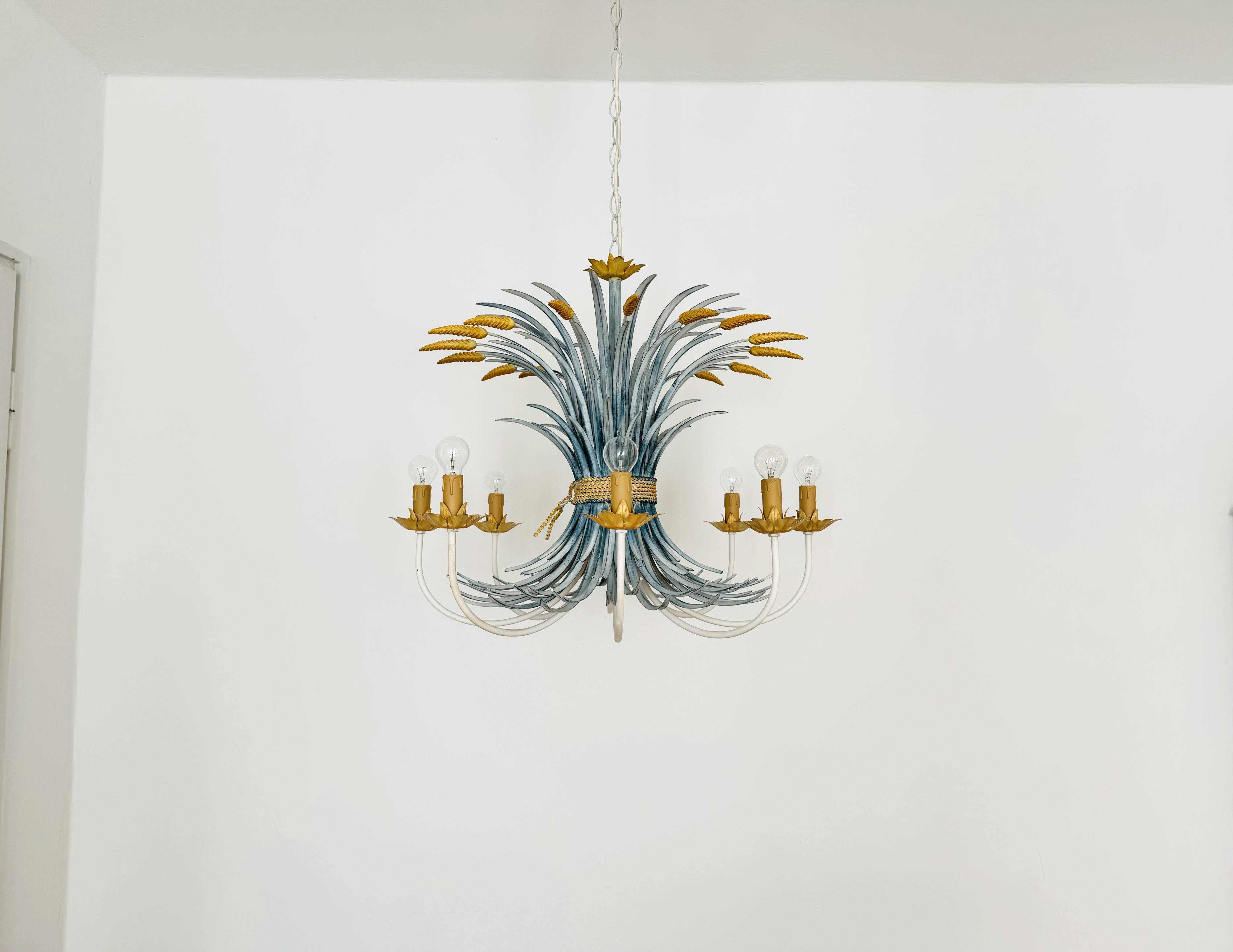 Large Italian Hollywood Regency Chandelier by Hans Kögl