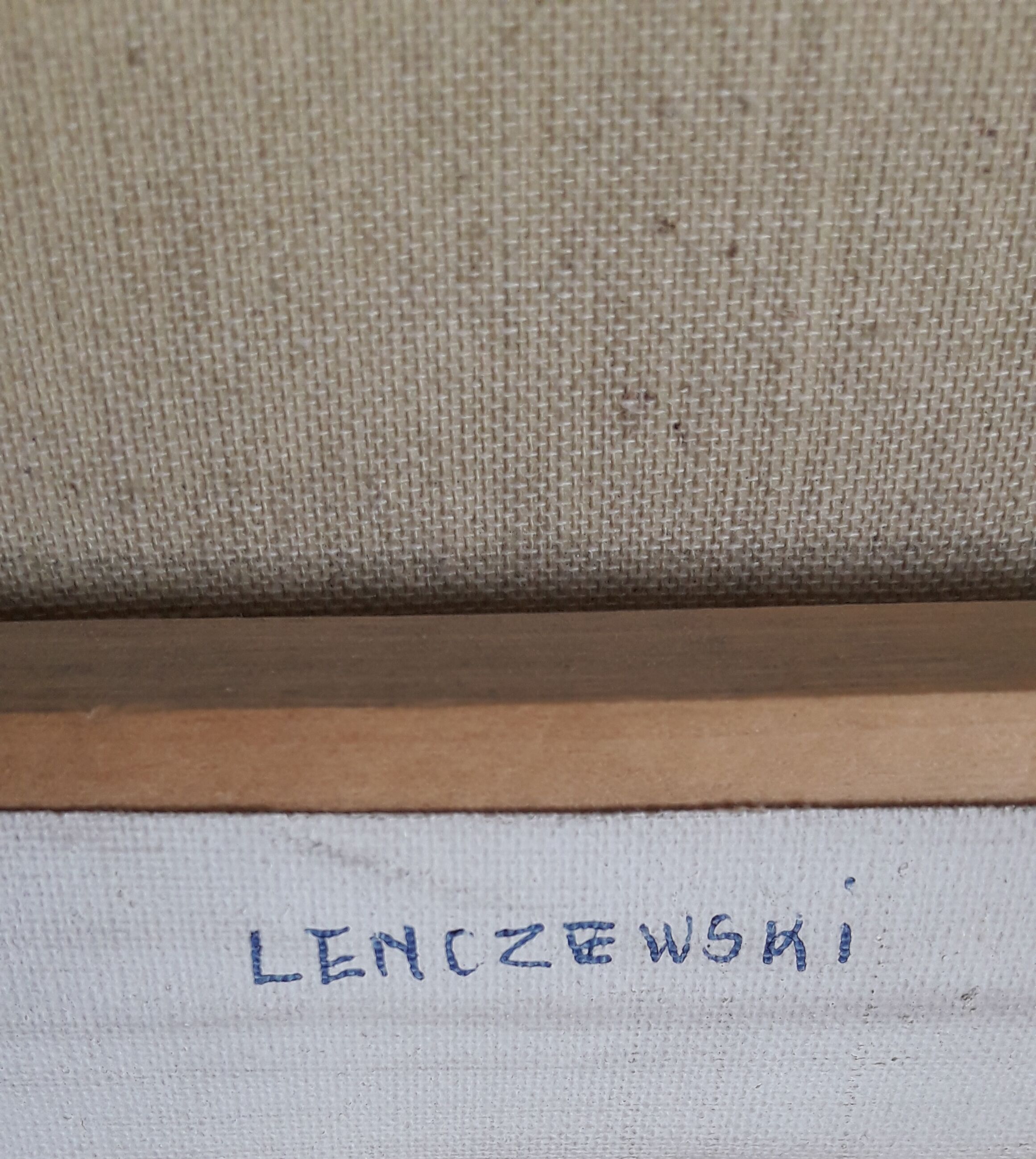 Oil on canvas painting by Lenczewski
