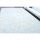 1970s Vintage Persian Handmade Wool Cotton Light Blue Area Rug 291x397