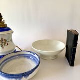 Gustavian style dish, stamped earthenware