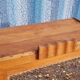 Old Art Deco radio cabinet in Burmese teak