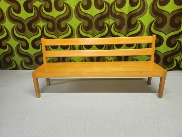 Banc école enfant vintage 1970