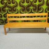 Vintage 1970s children's school bench