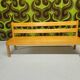 Vintage 1970s children's school bench