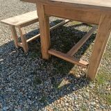 Farmhouse table with bench