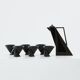 Pierre Casenove ceramic coffee service for Studio Salins 1980