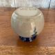 Antique alsace vase anne ehret grey blue stoneware vintage flower decor