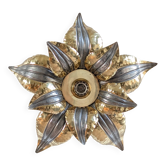 Flower wall light / ceiling light 1970