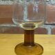 Set of 6 luminarc stemmed glasses transparent & amber vintage #e00