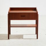 Restored teak nightstand