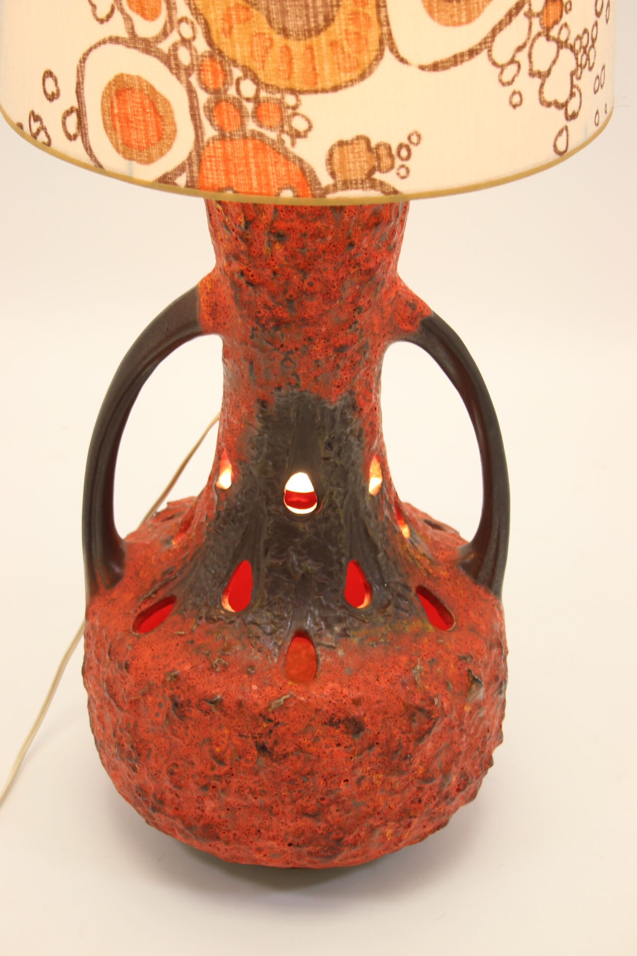 Ceramic lava floor lamp West Germany by Walter Gerhards