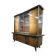 XL vintage wooden display cabinet/buffet/wall unit