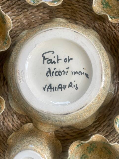 Fruit salad service by Vallauris