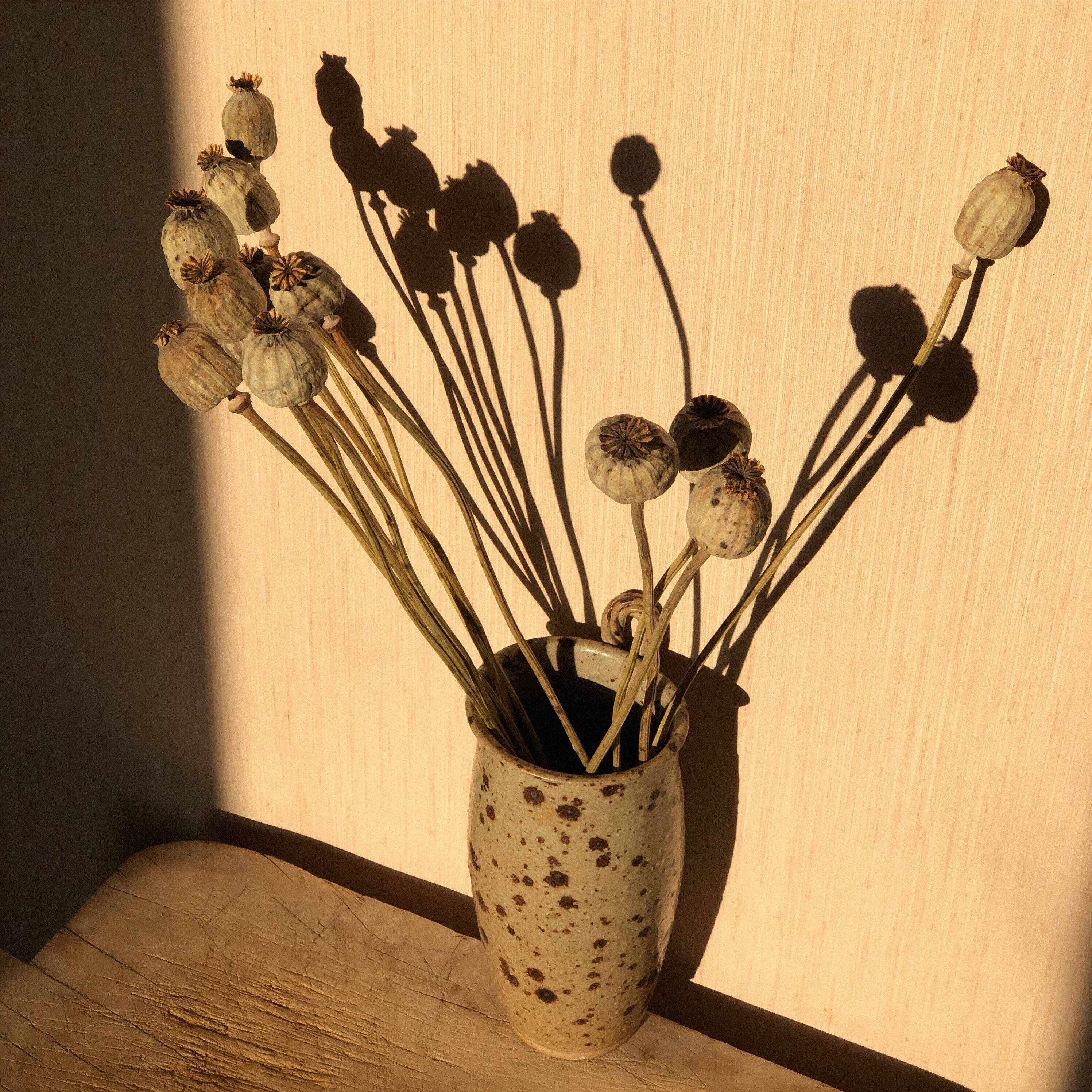 Vintage sandstone wall vase