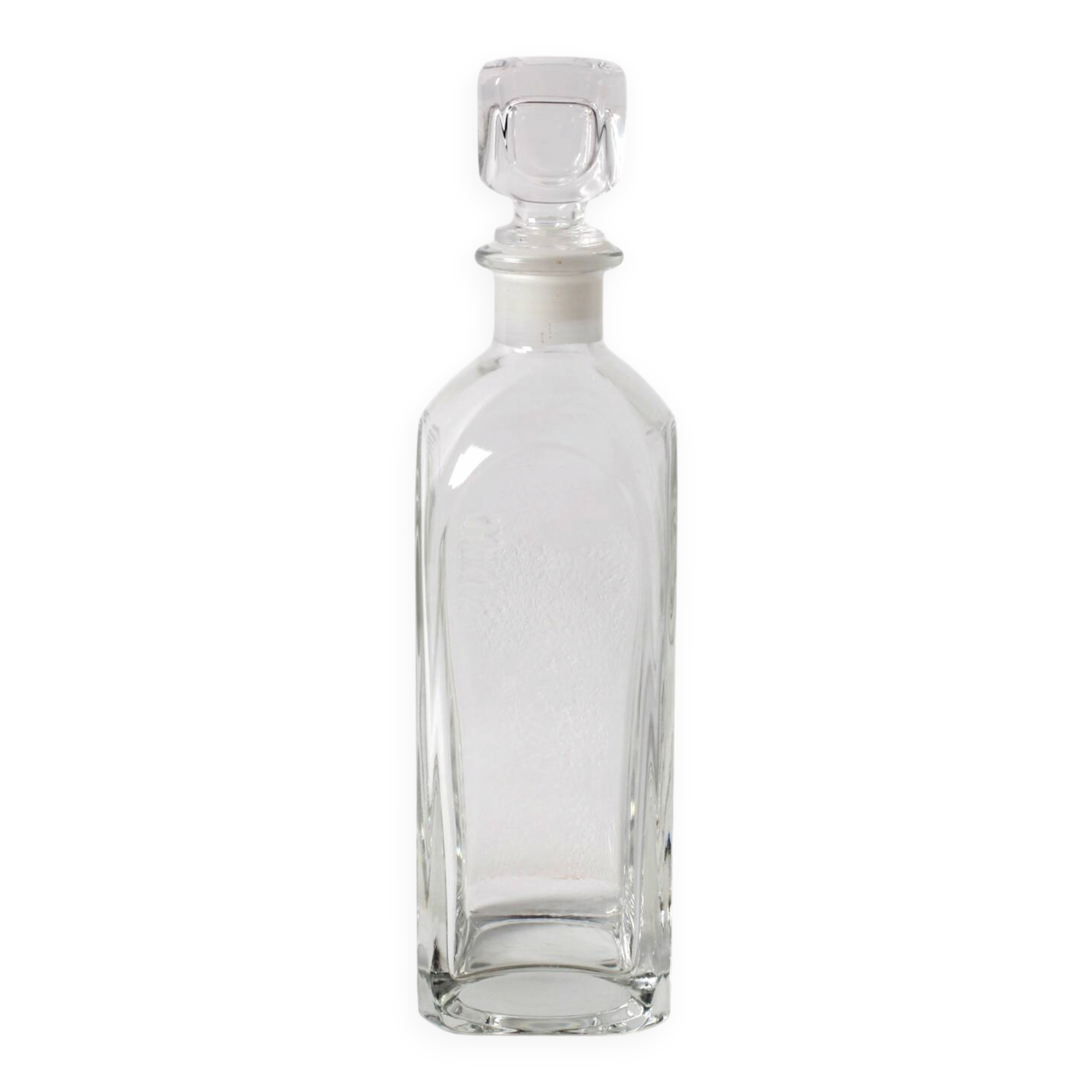 Mid-Century Luigi Bormioli Crystal Whiskey Decanter with Stopper