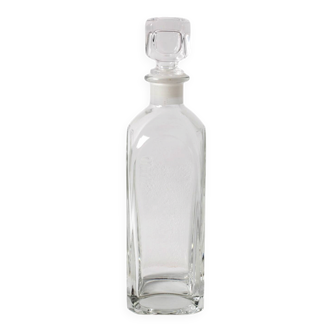 Mid-Century Luigi Bormioli Crystal Whiskey Decanter with Stopper