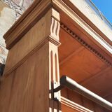 Pine bookcase (251 x 49 x height 288 cm)
