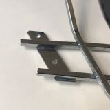 Patères vintage wall coat sores 60 modernist chrome den wood - blackened wood