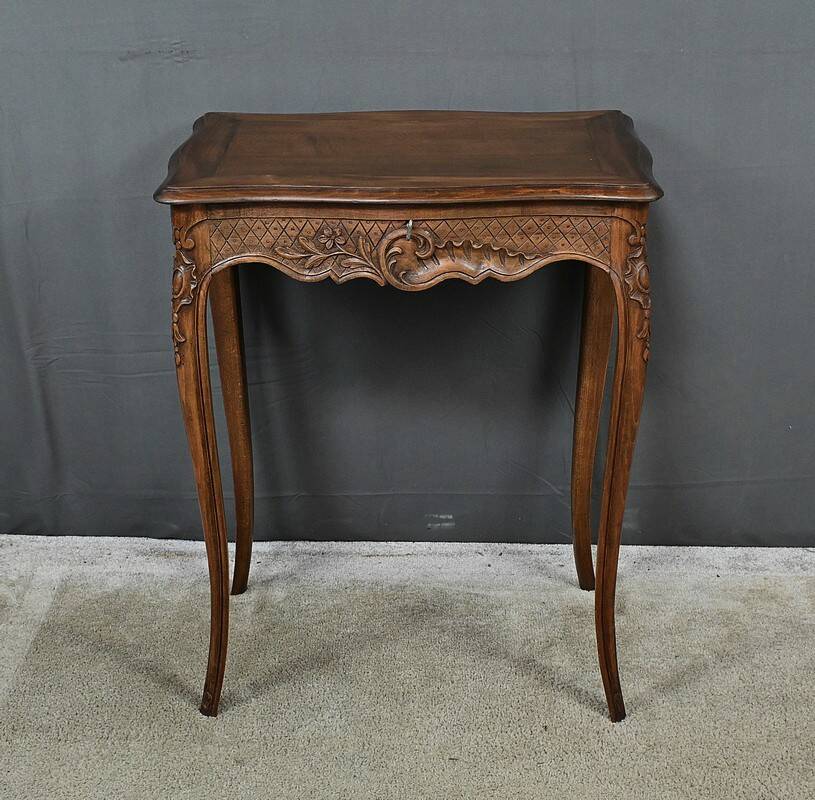 Solid beechwood workbench, Louis XV style – Early 20th century