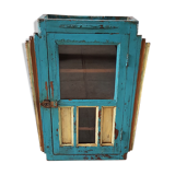 Old window - teak wall shelf