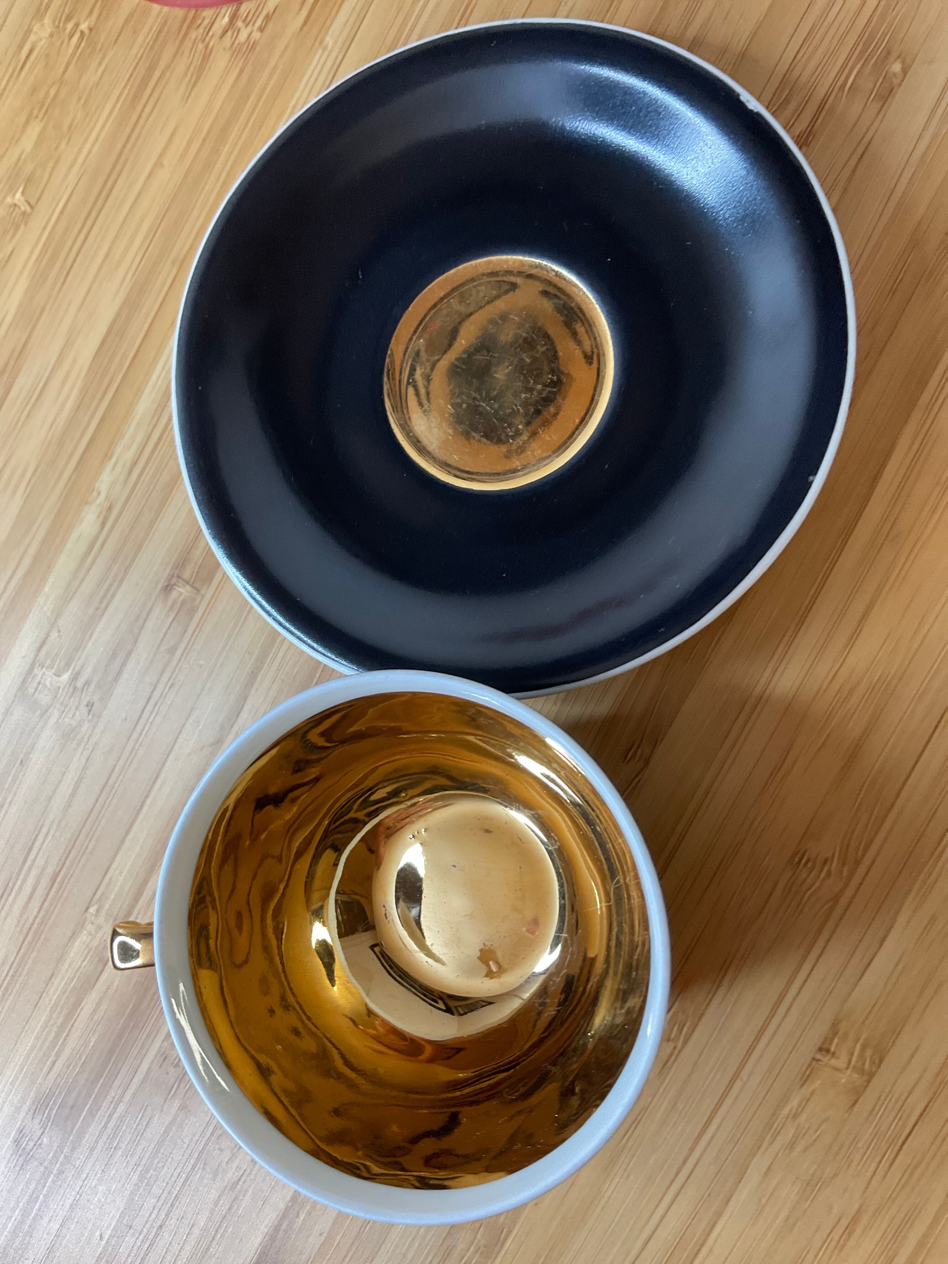 Coffee service in real Limoges porcelain, GBA, Gérard Duffreisseix and abbot