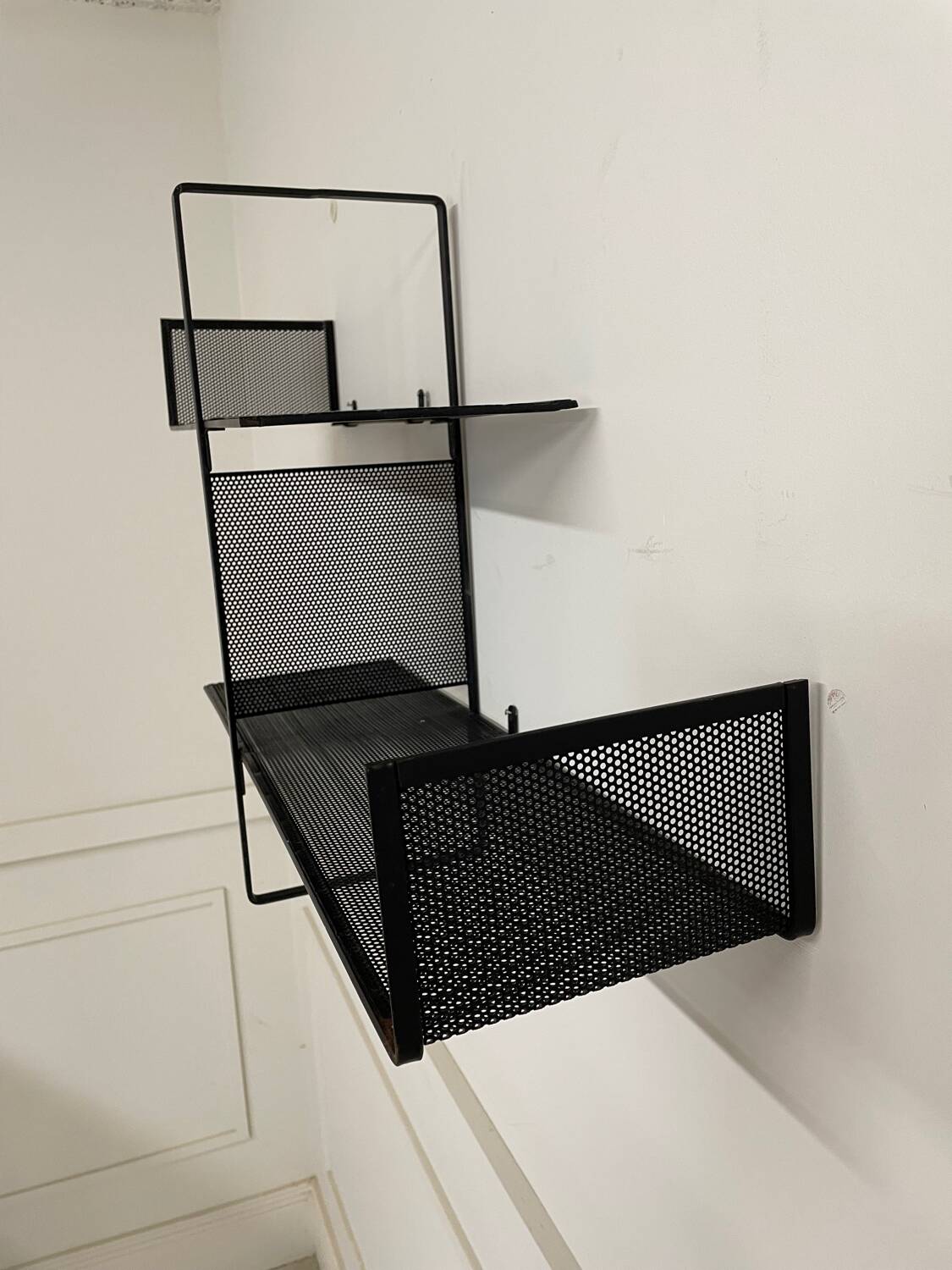 Wall shelf, 1956, Mathieu MATEGOT, perforated sheet metal