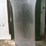 Vintage bubbled glass vase