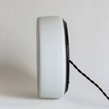 Wall or ceiling light in matt white opaline, 60s/70s