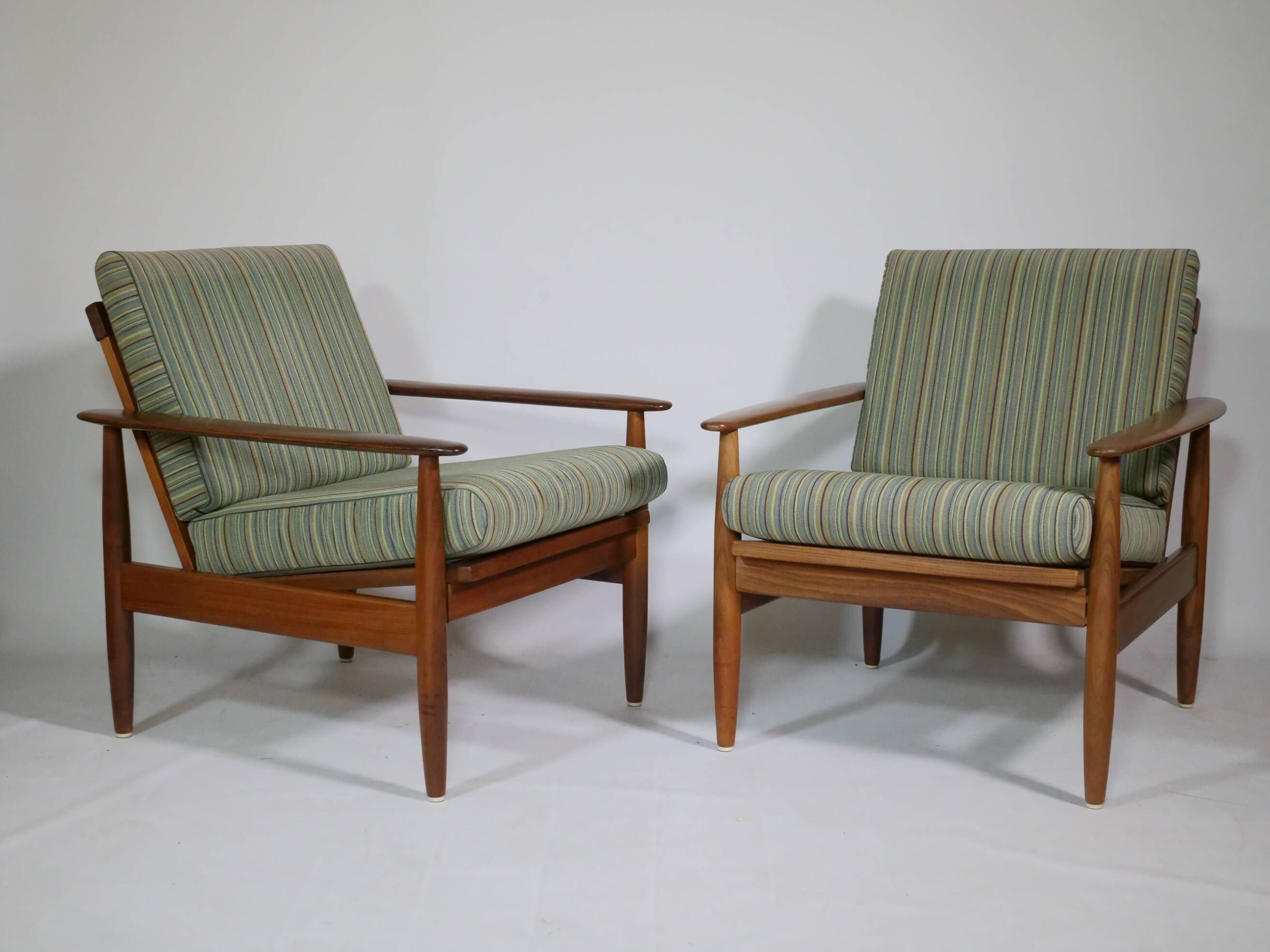 Danish Design Teak Armchair Set Mid-Century Armchair, Set of 2, 60s