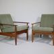 Danish Design Teak Armchair Set Mid-Century Armchair, Set of 2, 60s
