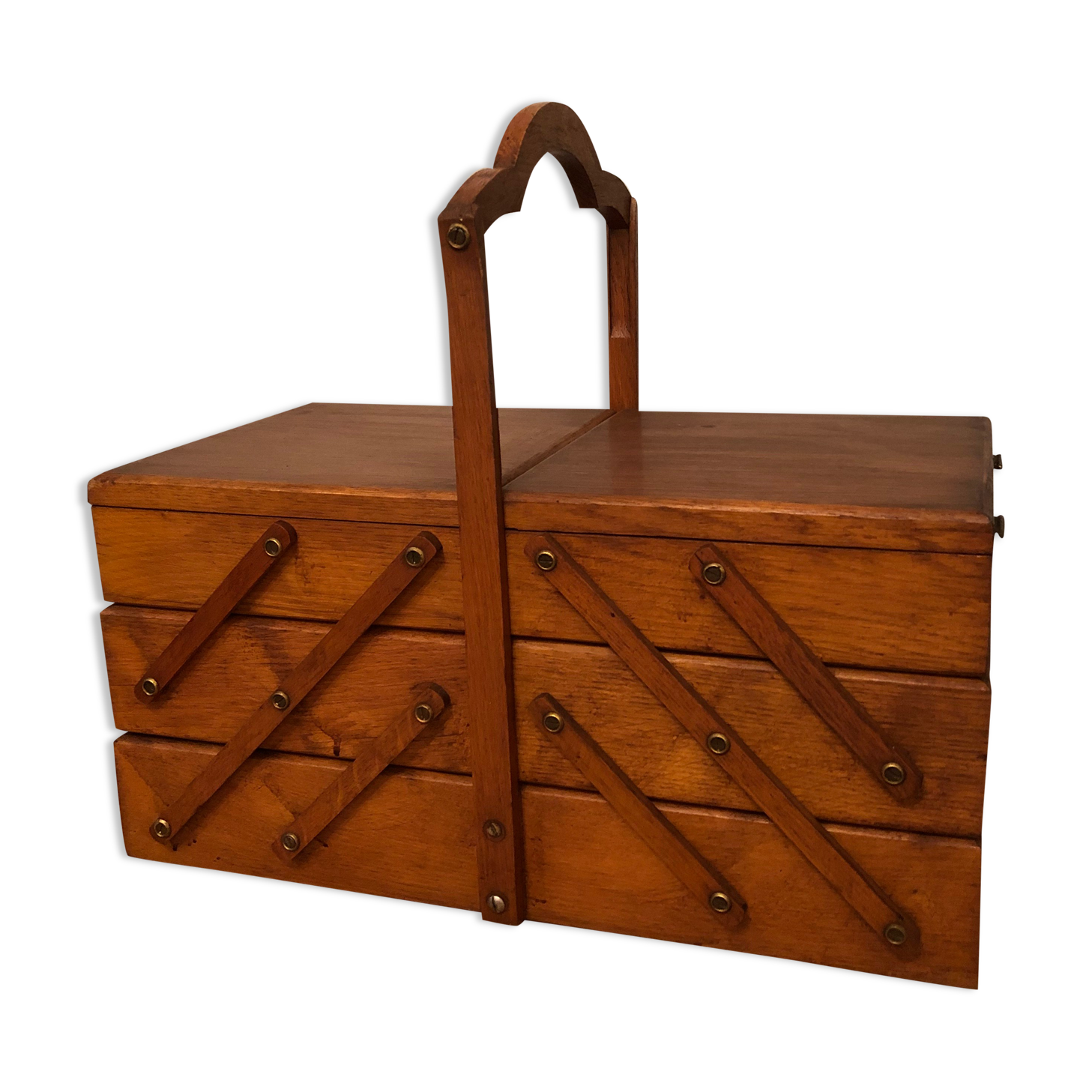 Vintage sewing basket