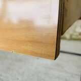 Vintage metal and formica desk with 2 drawers, circa 60's