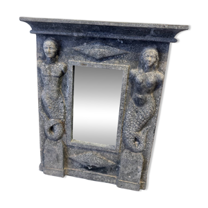 Miroir ancien en ardoise