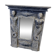 Antique mirror in sculpted slate with caryatids – 19th century
