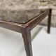 Teak coffee table with smoked glass 1970"