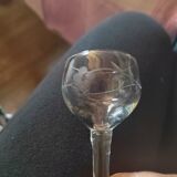 3 tulip shaped wine glasses + 2 shot glasses