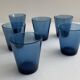 6 verres à eau 1970 - Bleu - 1970