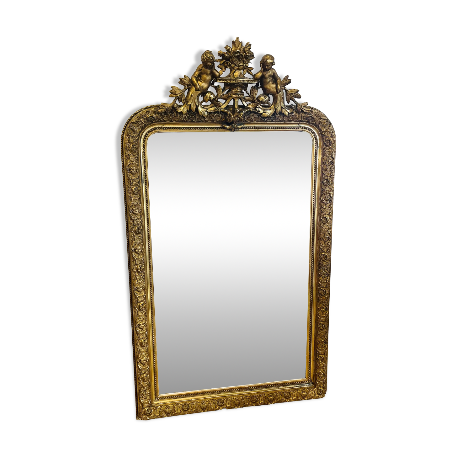 Large antique Louis-Philippe style mirror