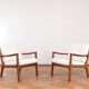 Mid-Century Danish Teak Lounge Chairs by Ole Wanscher for Cado, 1960s, Set of 2
