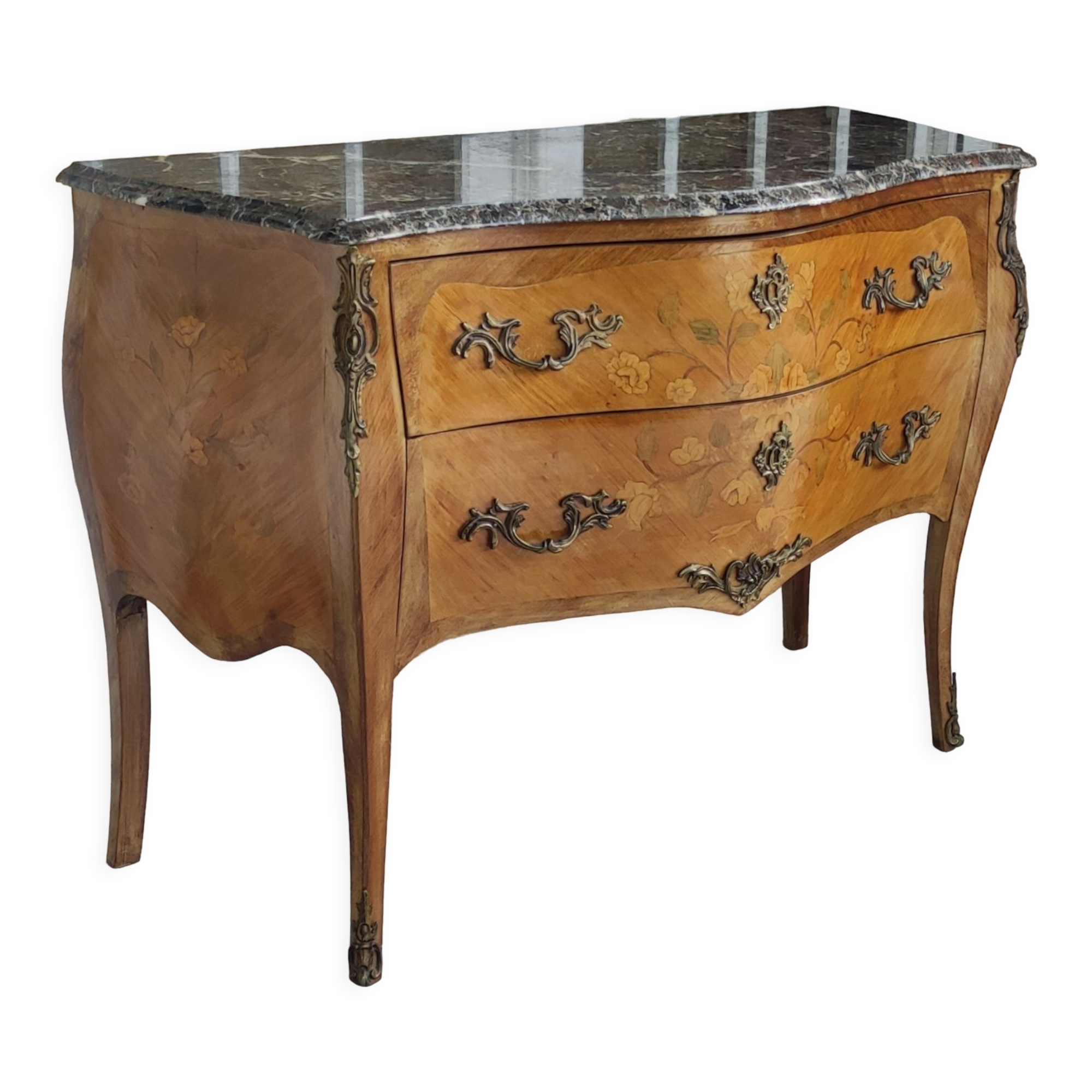 Curved chest of drawers Louis XV style