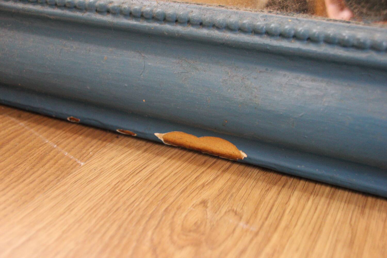 Antique Louis Philippe blue mirror