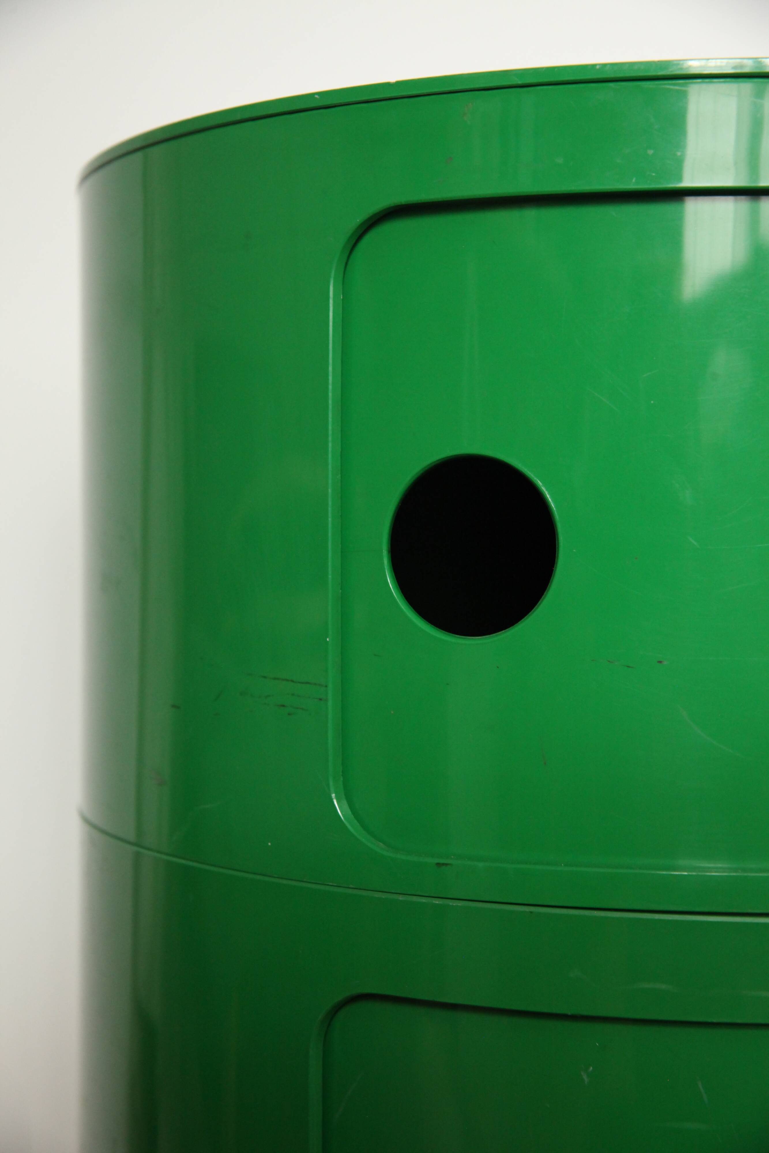 Componibili Green bedside by Anna Castelli for Kartell