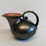Keramic jug in metal glaze, from Danish Michael Andersen (Stamped with the 3 fish at the bottom)