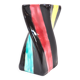 Multicolored ceramic vase