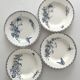4 deep plates ironstone butterflies "Carmen" Sarreguemines