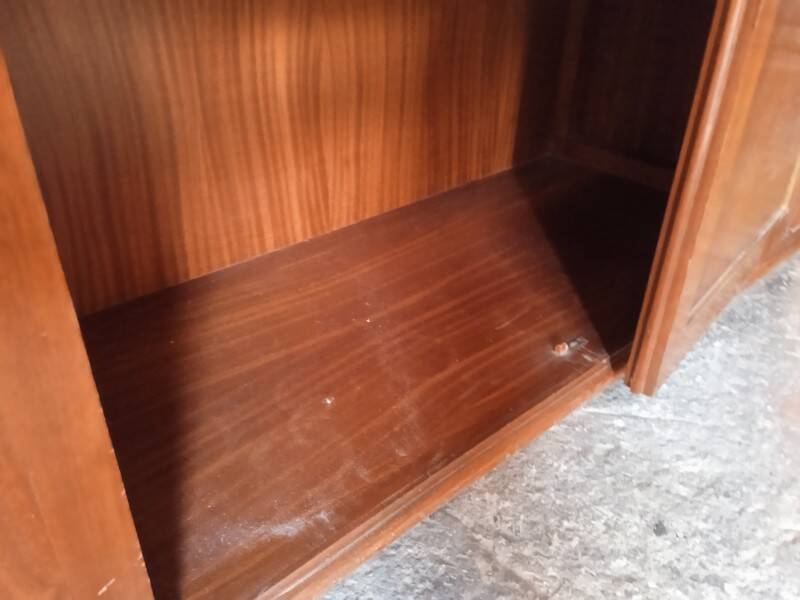 Empire display case 2 wooden doors, 1940/50s