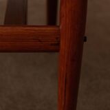 Table basse en teck danois par Grete Jalk avec cadre à lattes, années 1960.