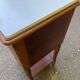 19th-century solid wood Henri II bedside table